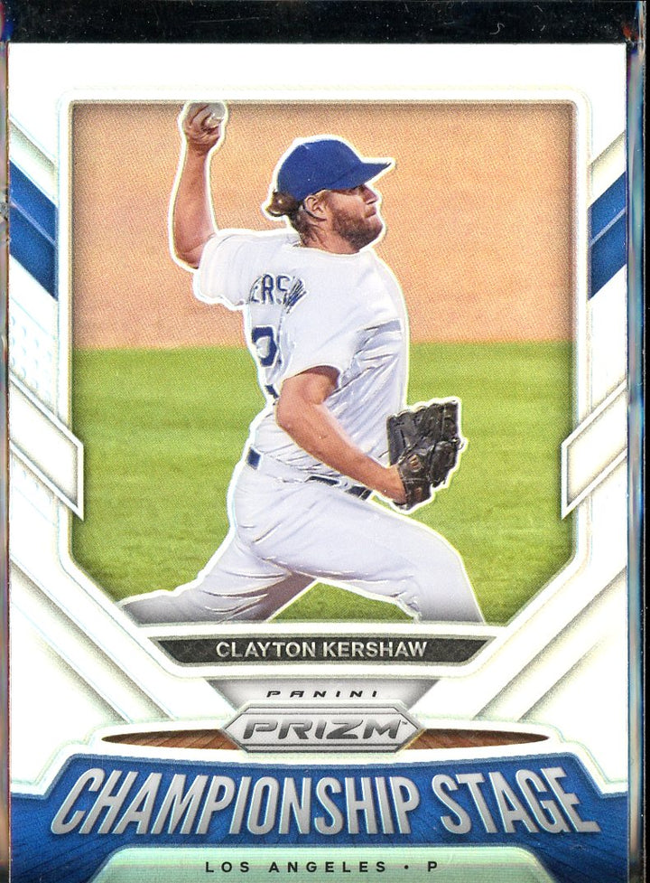 2021 Panini Prizm #CS2 Clayton Kershaw Championship Stage Silver Prizm