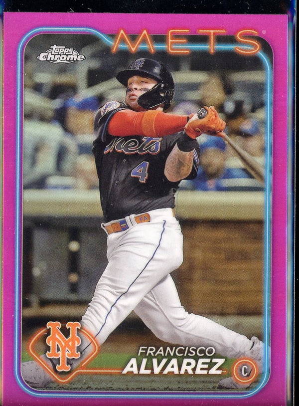 2024 Topps Chrome #188 Francisco Alvarez Pink Refractor