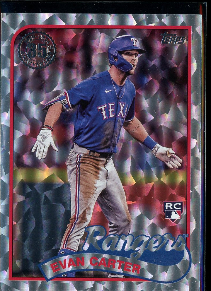 2024 Topps #89B2-45 Evan Carter 1989 35th Anniversary Foil (Series Two)