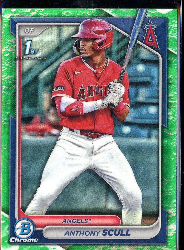 2024 Bowman #BCP-107 Anthony Scull Chrome Prospects Green Refractors #/99