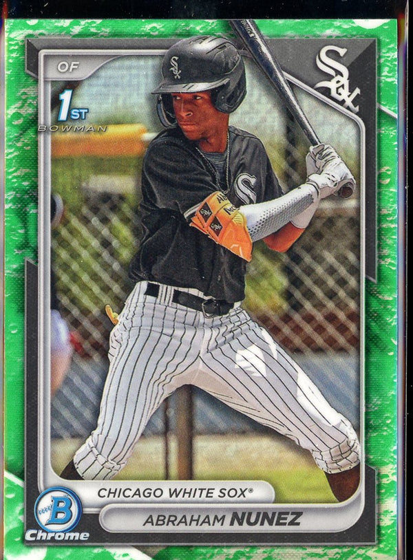 2024 Bowman #BCP-56 Abraham Nunez Chrome Prospects Lunar Glow Refractors