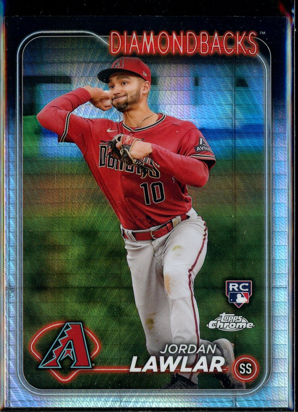 2024 Topps Chrome #229 Jordan Lawlar Prism Refractors