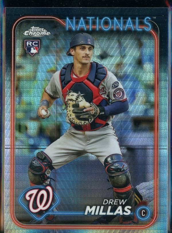 2024 Topps Chrome #85 Drew Millas Prism Refractors