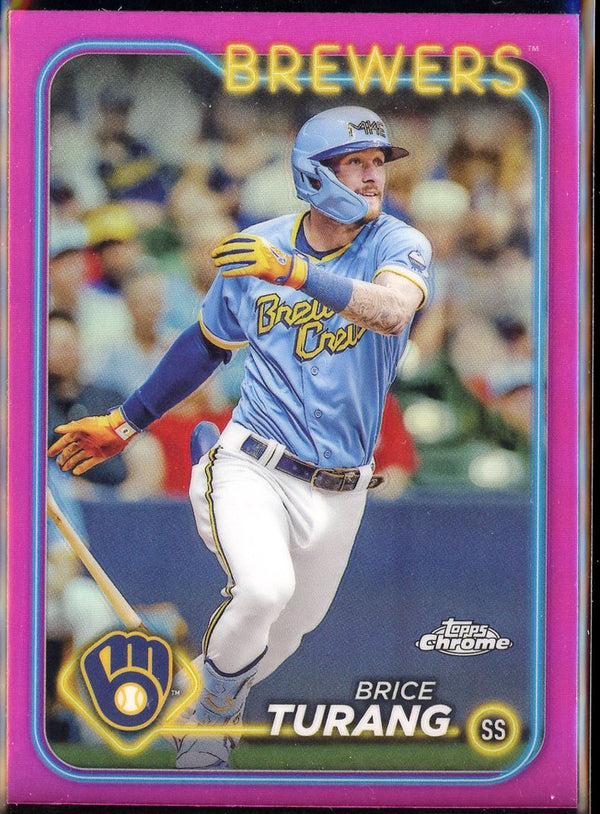 2024 Topps Chrome #272 Brice Turang Pink Refractor