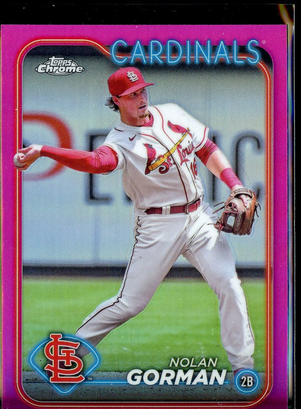 2024 Topps St. Louis Cardinals #STL-12 Nolan Gorman #STL-12 Pink