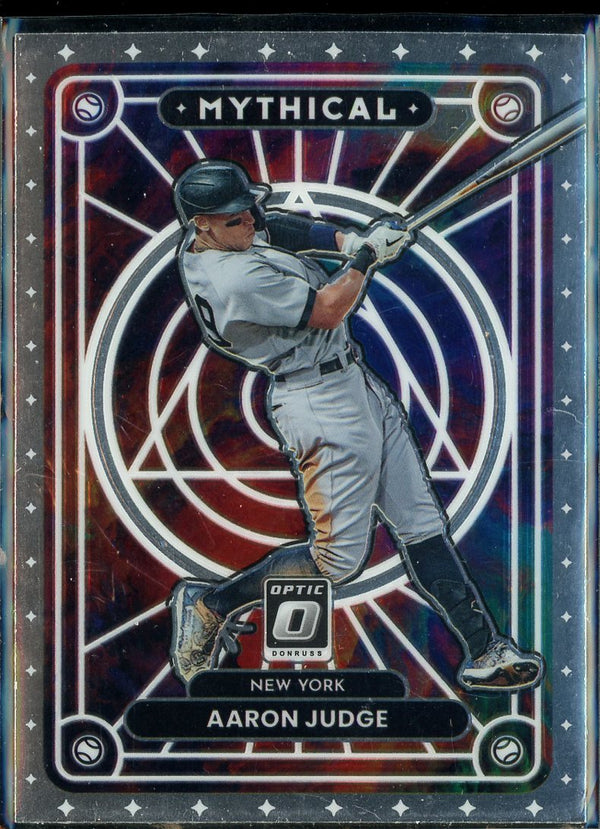 2022 Donruss Optic #MTH-15 Aaron Judge Mythical Holo Prizm