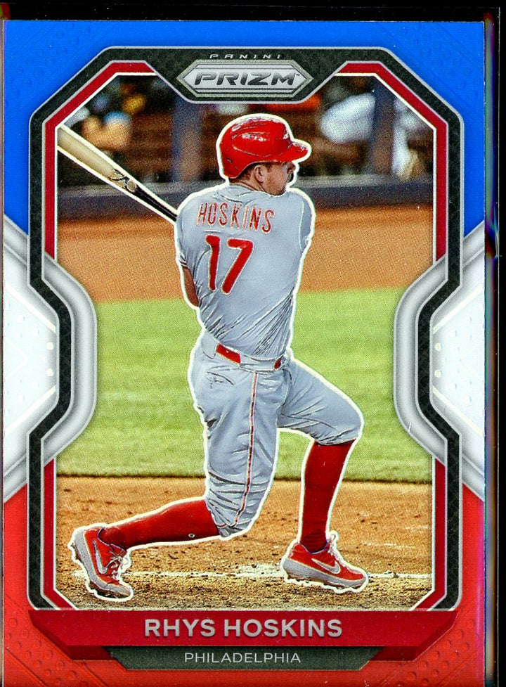 2021 Panini Prizm #167 Rhys Hoskins Red/White/Blue Prizm