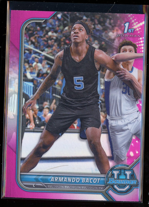 2021-22 Bowman University #71 Armando Bacot Pink