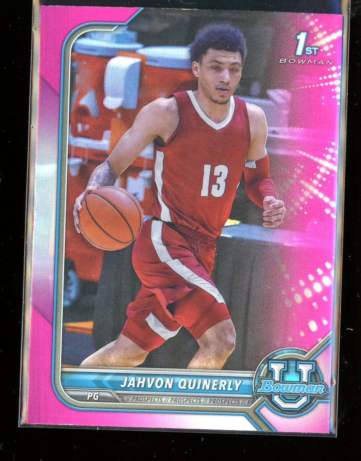 2021-22 Bowman University #57 Jahvon Quinerly Pink