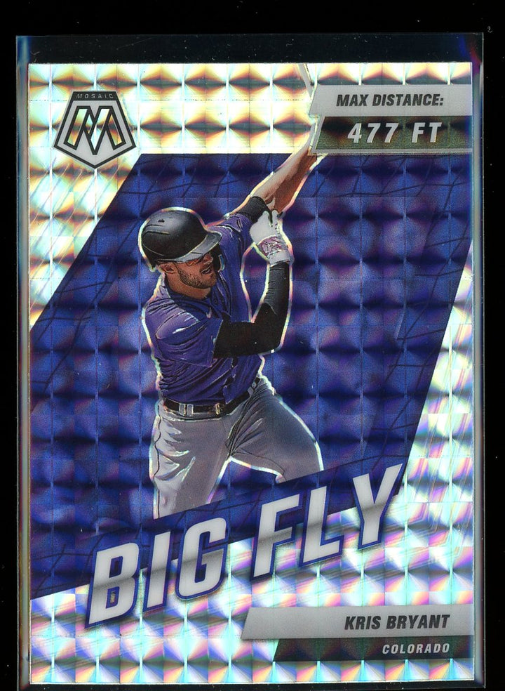 2022 Panini Mosaic #BF-4 Kris Bryant Big Fly Mosaic