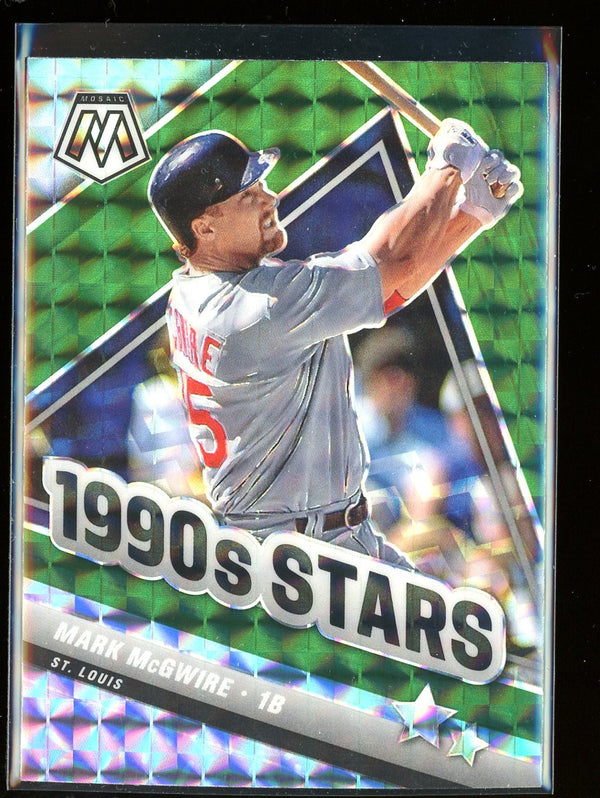 2022 Panini Mosaic #292 Mark McGwire Green Mosaic