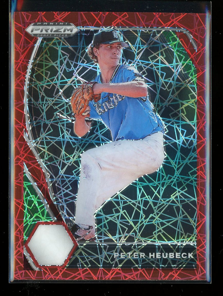 2021 Panini Prizm Draft Picks #PDP101 Peter Heubeck Red Prizm