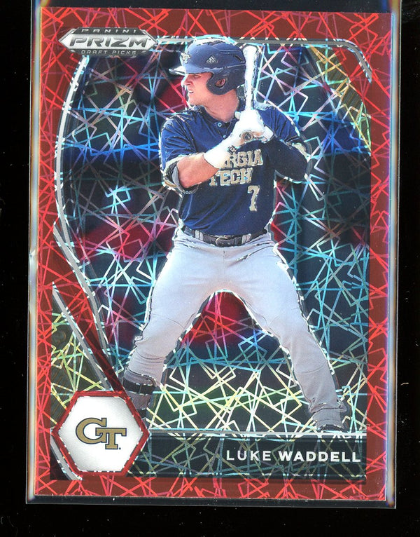 2021 Panini Prizm Draft Picks #PDP157 Luke Waddell Red Velocity Prizm