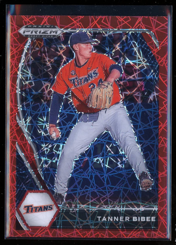 2021 Panini Prizm Draft Picks #PDP156 Tanner Bibee Red Velocity Prizm