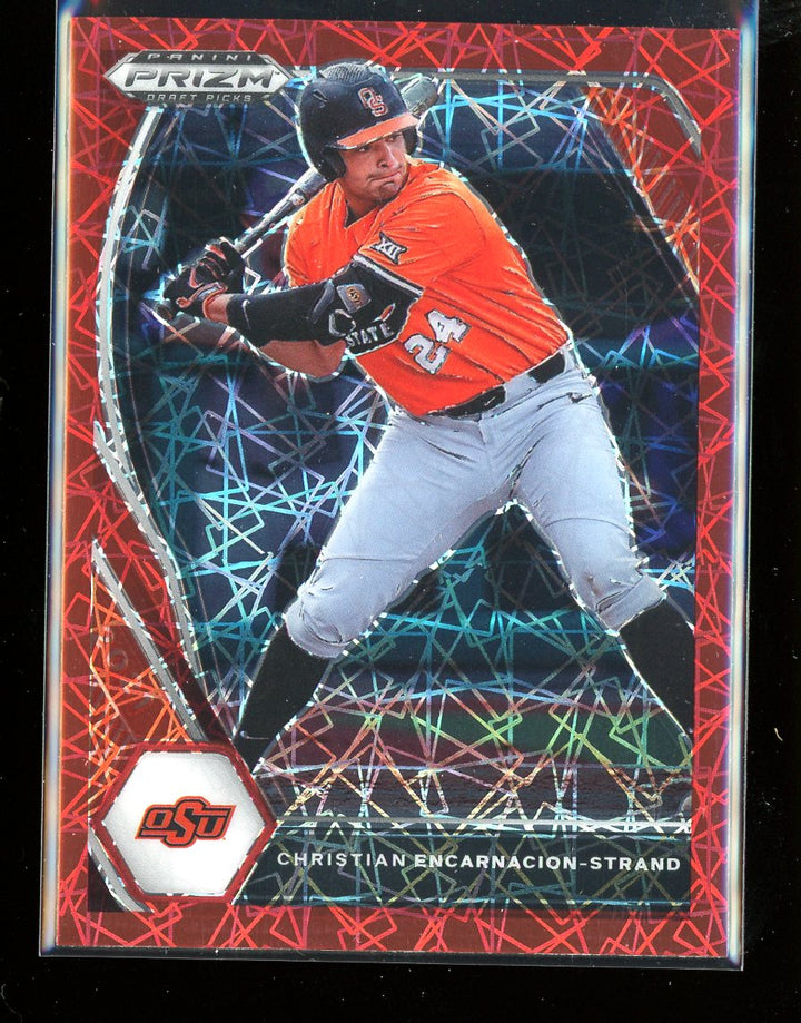 2021 Panini Prizm Draft Picks #PDP128 Christian Encarnacion-Strand Red Prizm