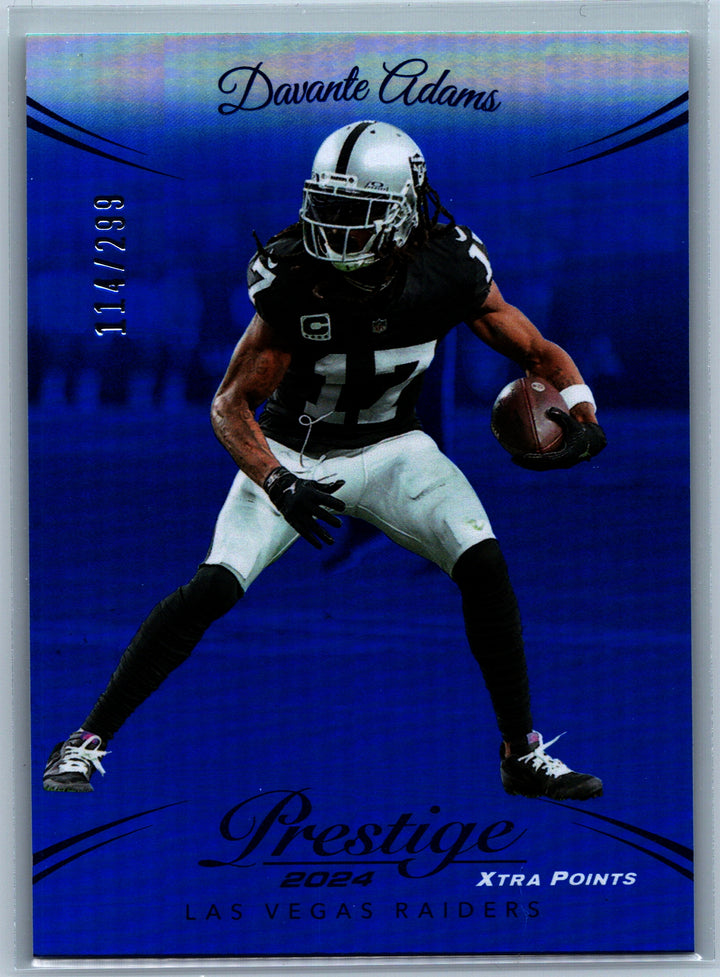 2024 Panini Prestige #156 Davante Adams Blue Premium Xtra Points