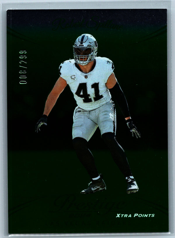 2024 Panini Prestige #161 Robert Spillane Green Xtra Points