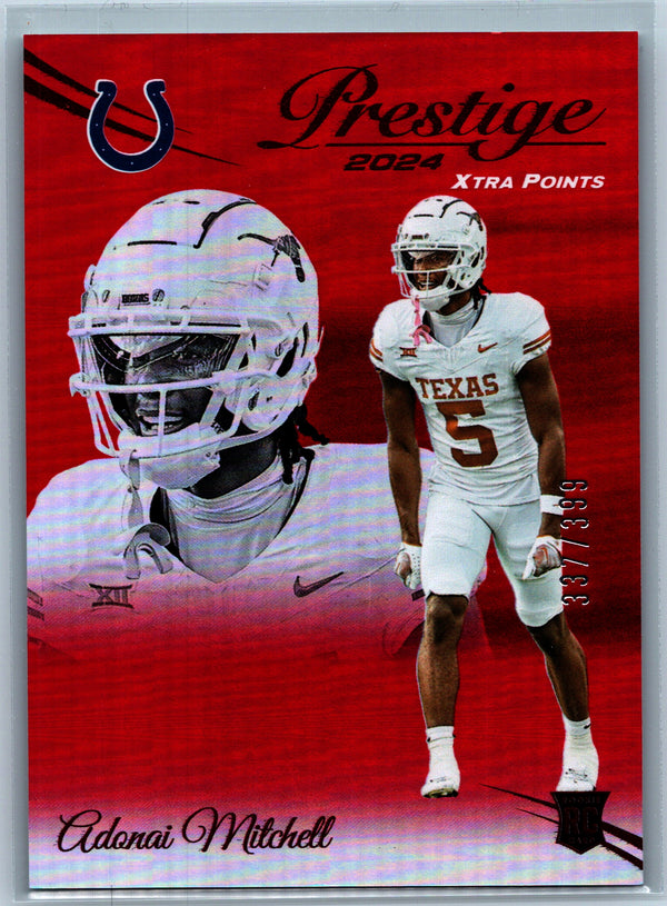 2024 Panini Prestige #325 Adonai Mitchell Red Premium Xtra Points