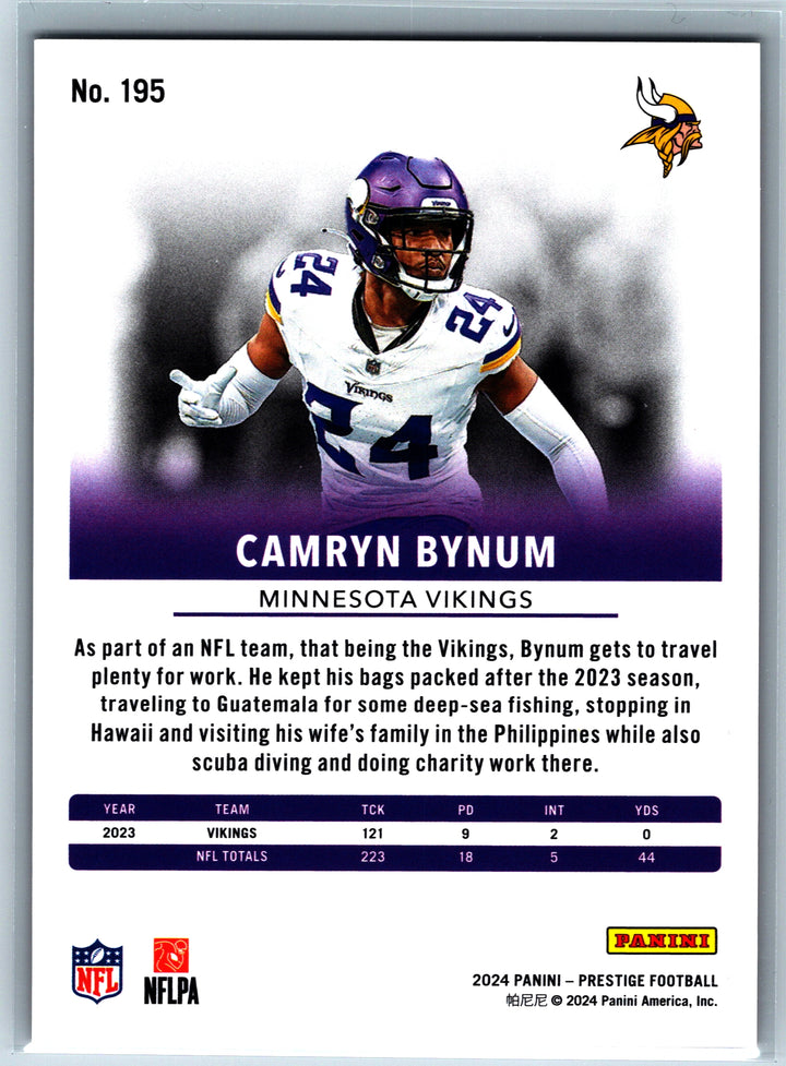 2024 Panini Prestige #195 Camryn Bynum Red Xtra Points