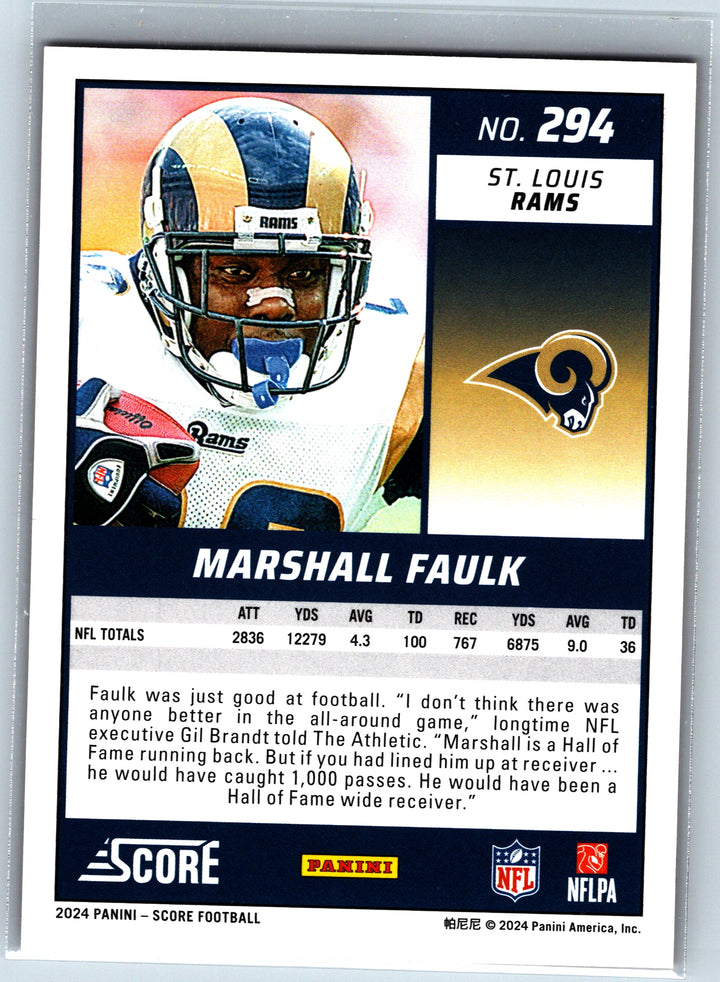 2024 Score #294 Marshall Faulk Lava