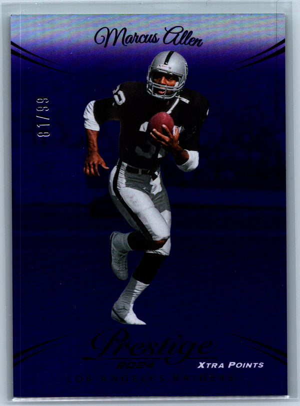 2024 Panini Prestige #163 Marcus Allen Purple Premium Xtra Points #/99