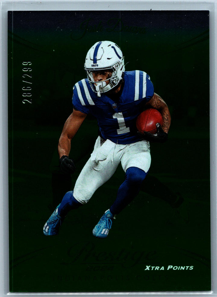 2024 Panini Prestige #128 Josh Downs Green Xtra Points #/299