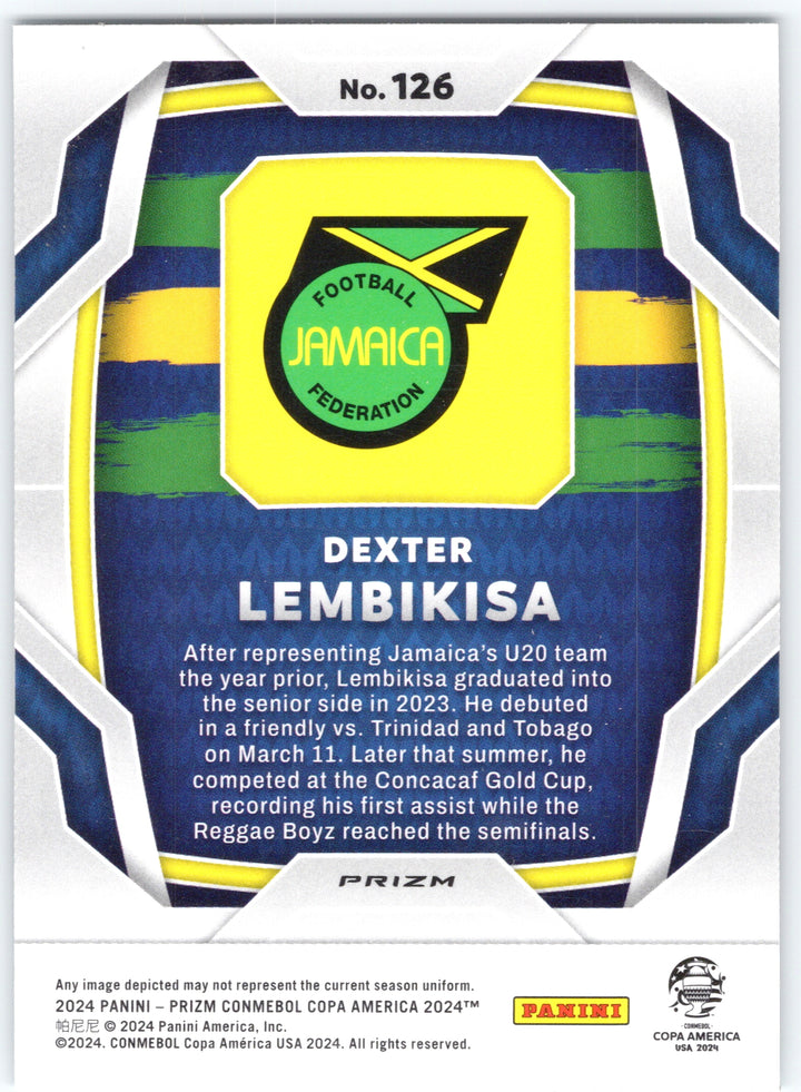 2024 Panini Prizm CONMEBOL Copa America #126 Dexter Lembikisa