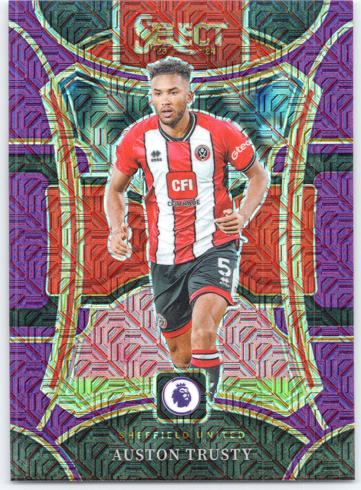 2023-24 Panini Select Premier League #185 Auston Trusty Purple Mojo