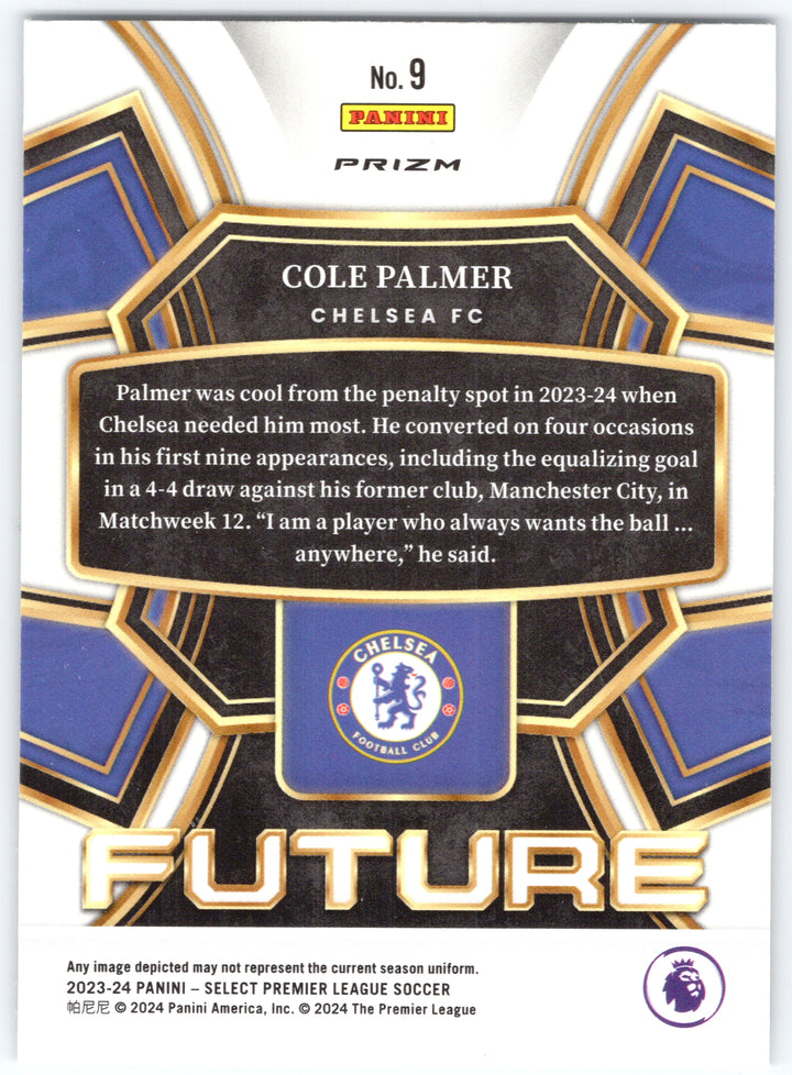 2023-24 Panini Select Premier League #9 Cole Palmer Select Future