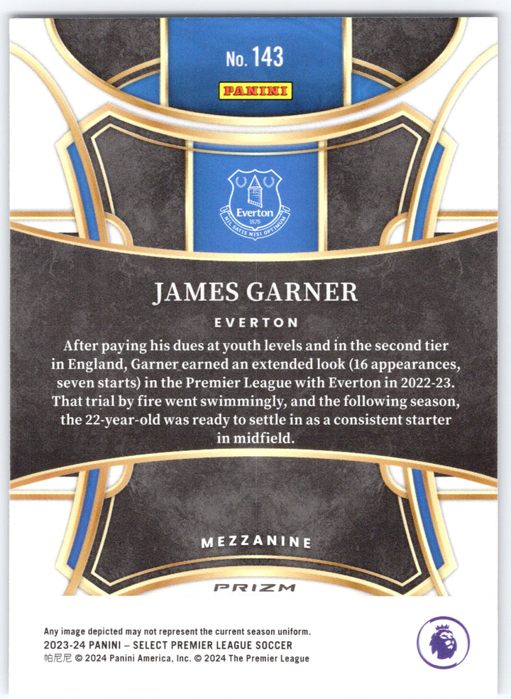 2023-24 Panini Select Premier League #143 James Garner Purple Mojo