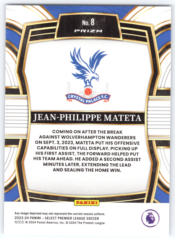 2023-24 Panini Select Premier #8 Jean-Philippe Mateta Equalizers Blue Pulsar