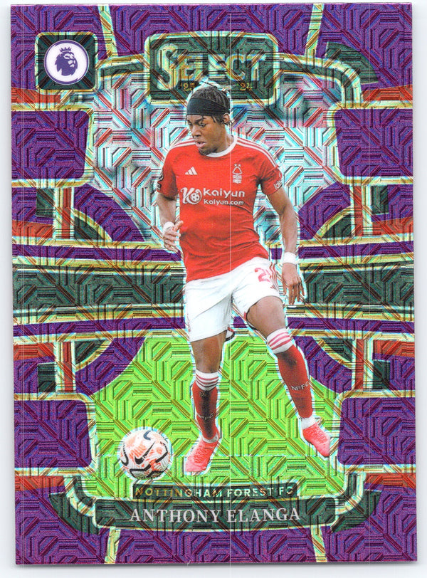 2023-24 Panini Select Premier League #78 Anthony Elanga Purple Mojo