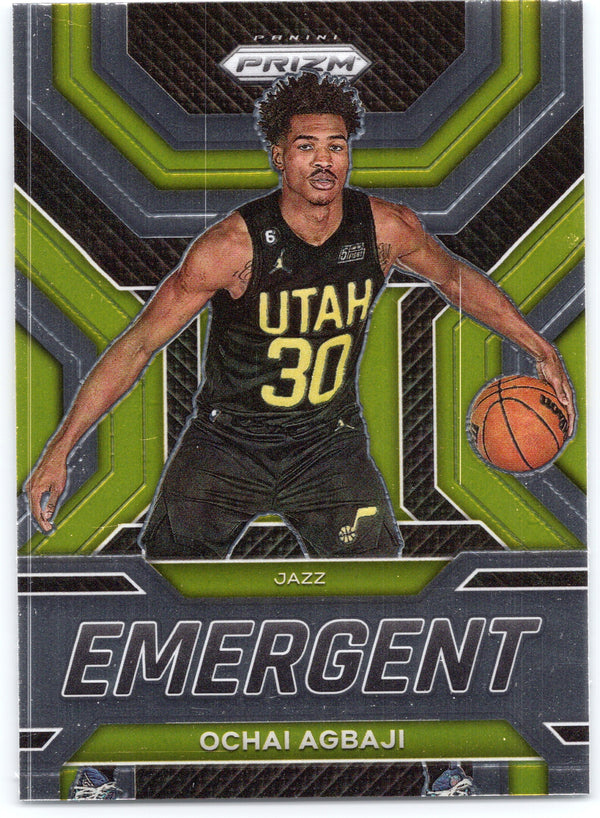 2022-23 Panini Prizm #9 Ochai Agbaji Emergent