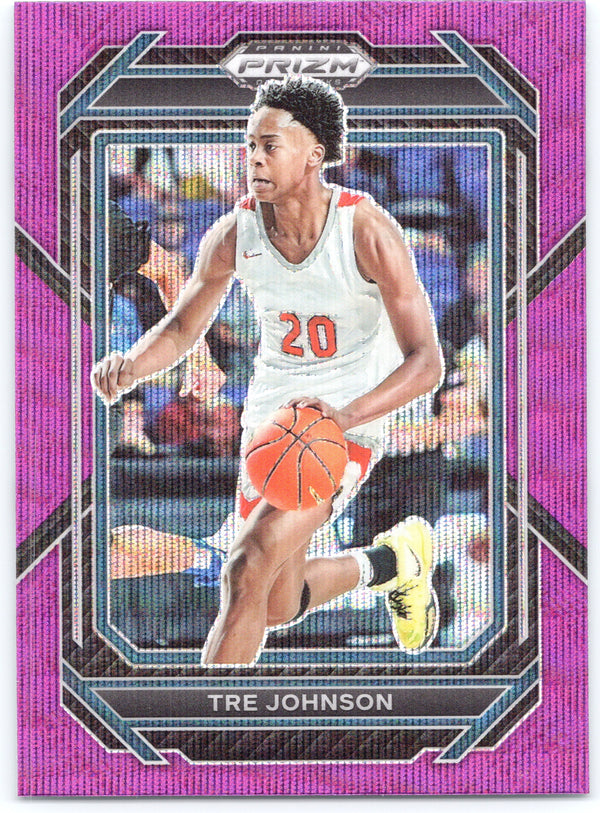 2023 Panini Prizm Draft Picks #86 Tre Johnson Purple Wave