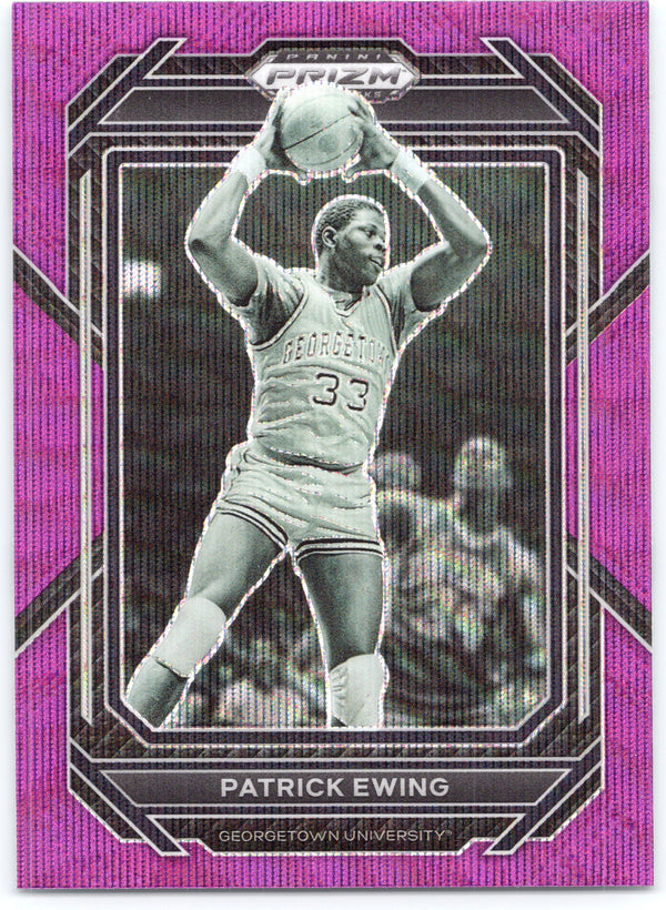 2023 Panini Prizm Draft Picks #96 Patrick Ewing Purple Wave