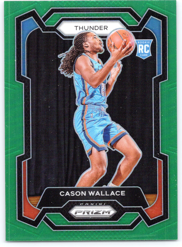 2023-24 Panini Prizm #139 Cason Wallace Prizms Green