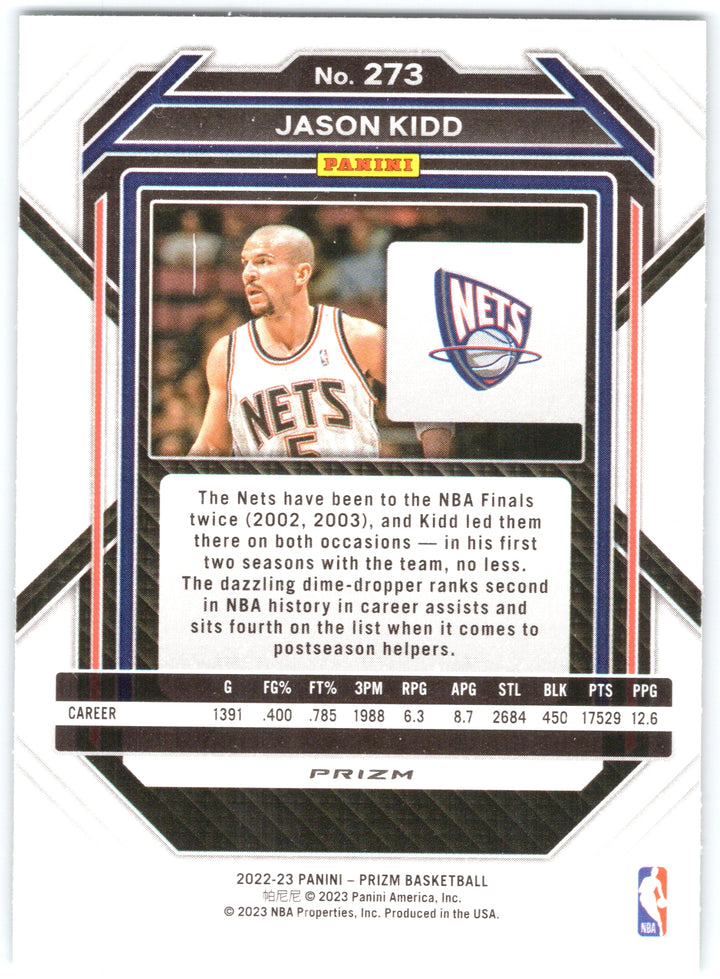 2022-23 Panini Prizm #273 Jason Kidd Prizms Green