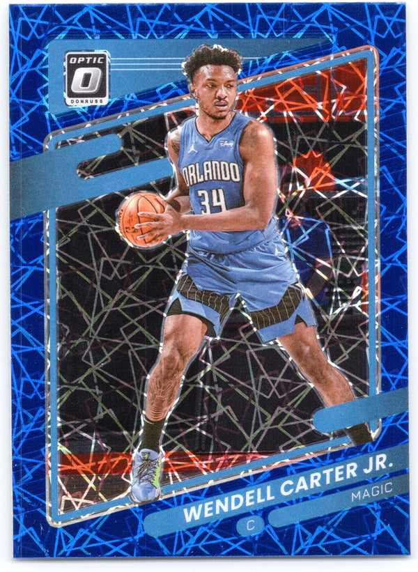 2021-22 Donruss Optic #24 Wendell Carter Jr. Blue Velocity