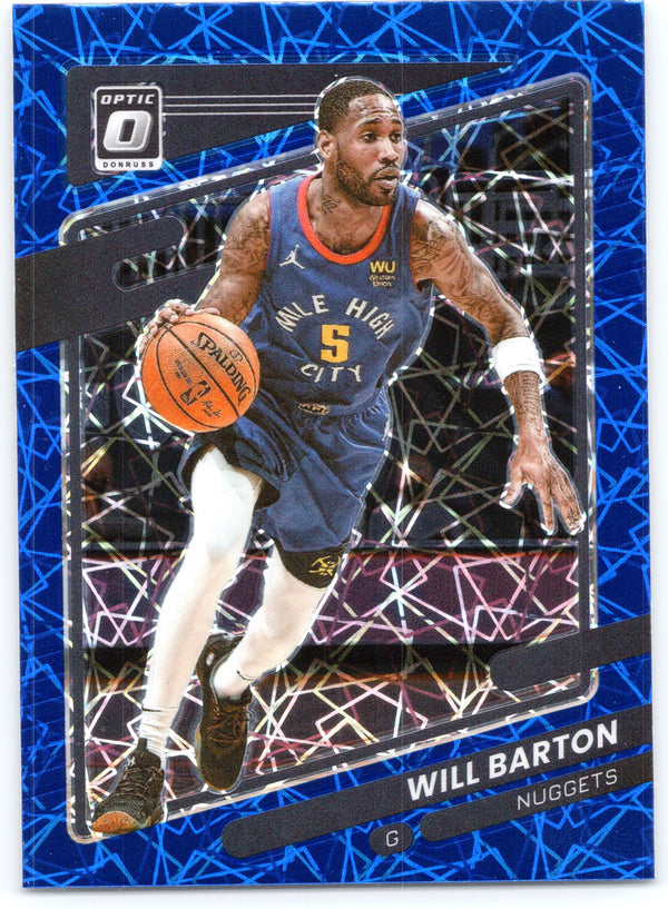 2021-22 Donruss Optic #61 Will Barton Blue Velocity