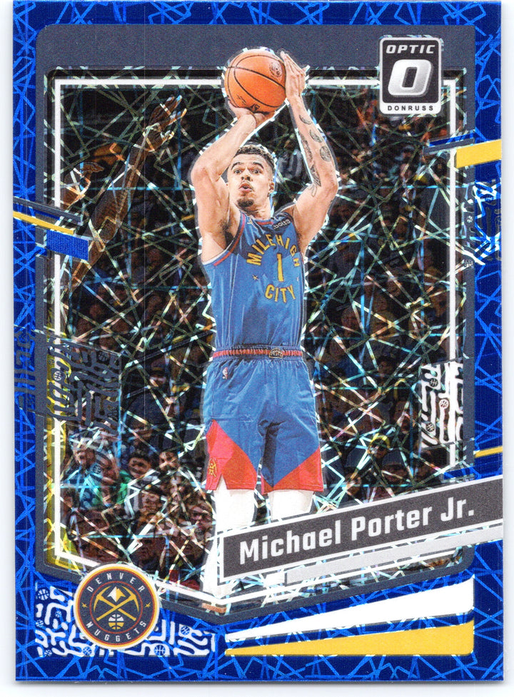 2023-24 Donruss Optic #102 Michael Porter Jr. Blue Velocity