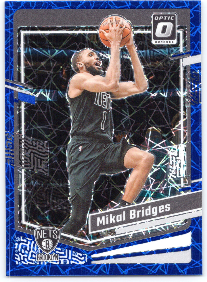 2023-24 Donruss Optic #199 Mikal Bridges Blue Velocity