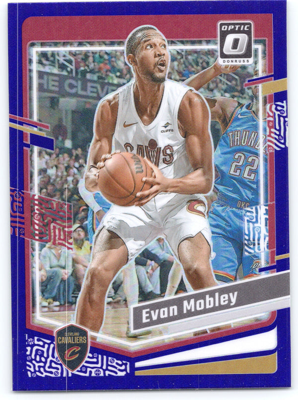 2023-24 Donruss Optic #45 Evan Mobley Blue #/49