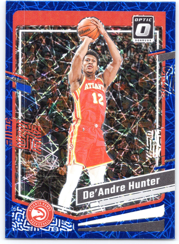 2023-24 Donruss Optic #194 De'Andre Hunter Blue Velocity