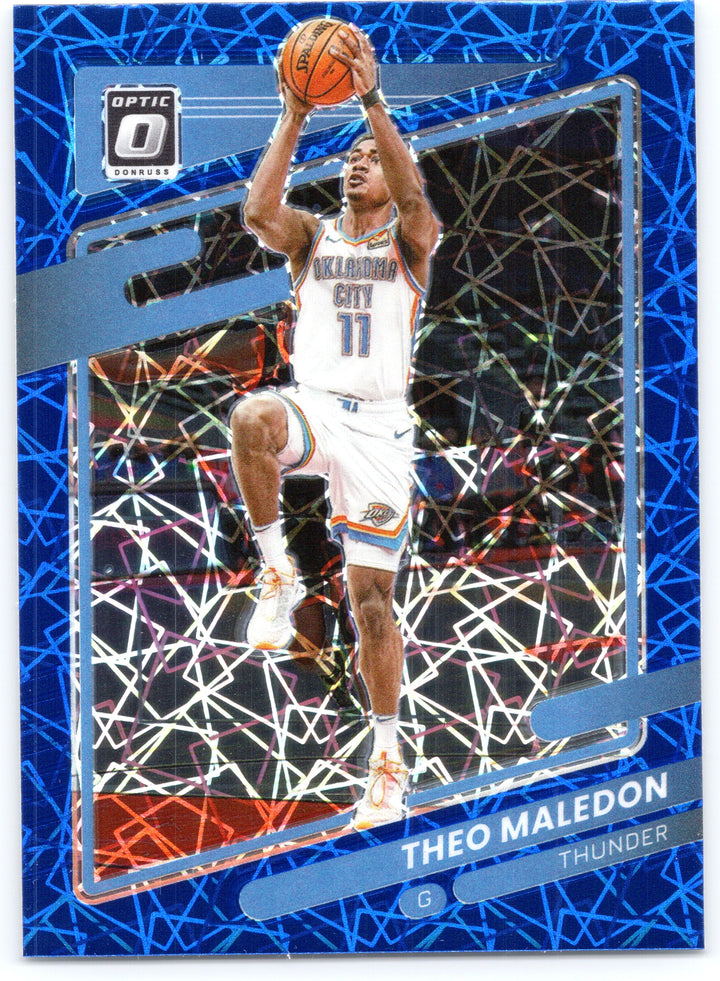 2021-22 Donruss Optic #58 Theo Maledon Blue Velocity