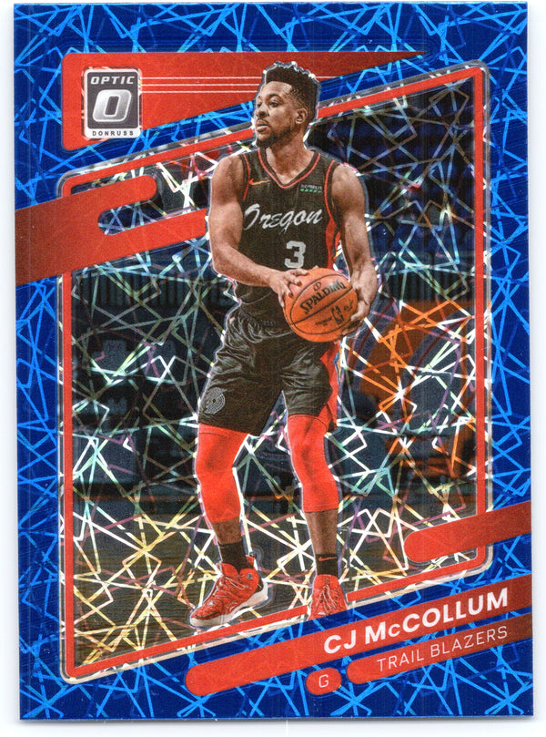 2021-22 Donruss Optic #131 CJ McCollum Blue Velocity