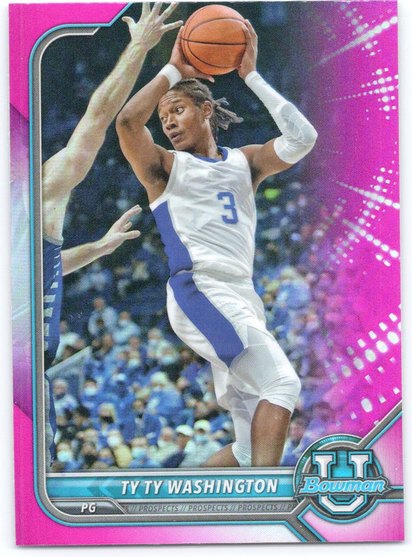 2021-22 Bowman University #88 TyTy Washington Pink