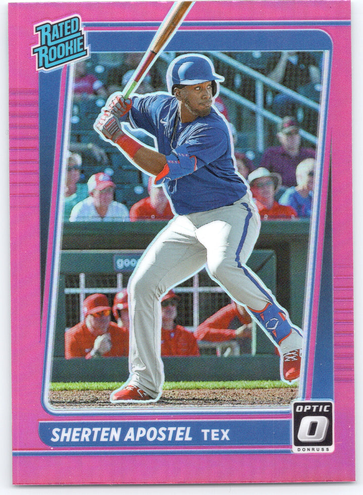 2021 Donruss Optic #100 Sherten Apostel Pink