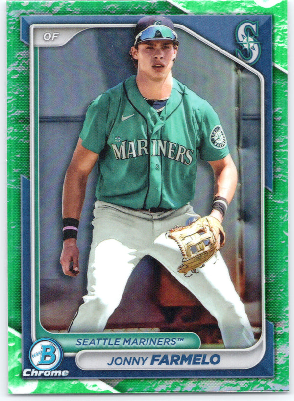 2024 Bowman #BCP-147 Jonny Farmelo Chrome Prospects Lunar Glow Refractors