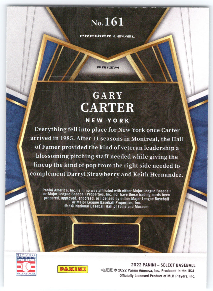 2022 Panini Select #161 Gary Carter Scope