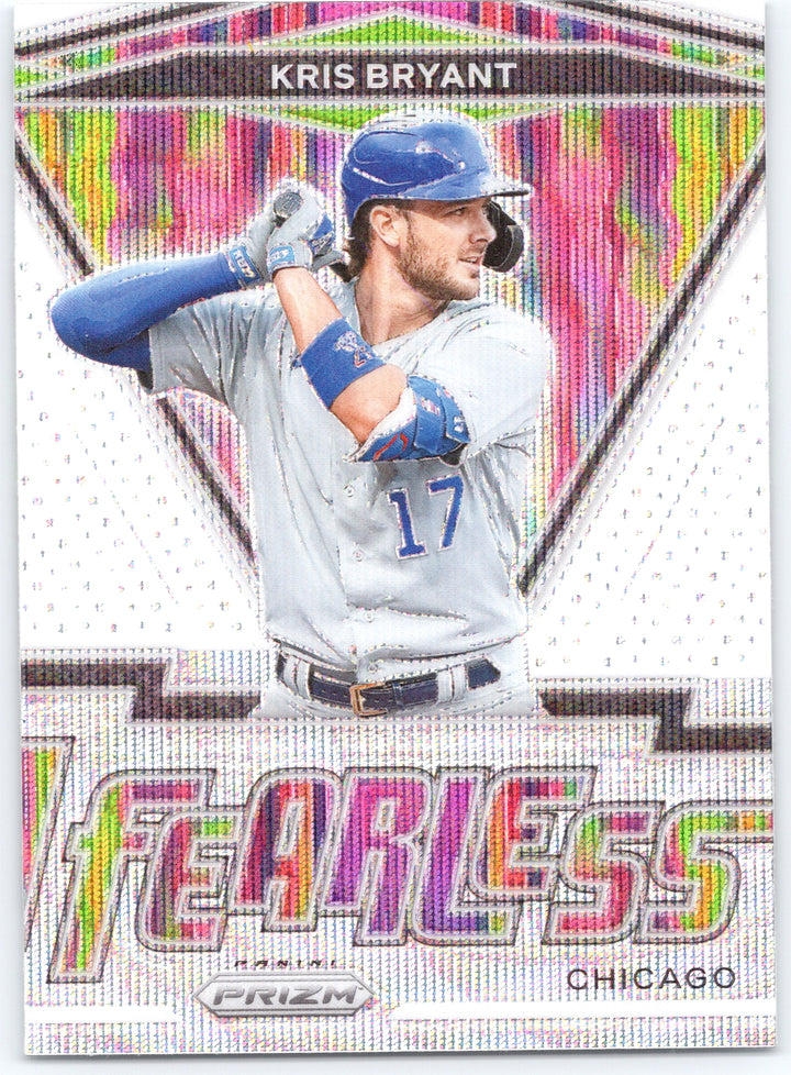 2021 Panini Prizm #FR-12 Kris Bryant Fearless White Wave Prizm